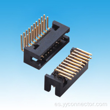 Conector de encabezado de caja dual de 1,27 mm R/A